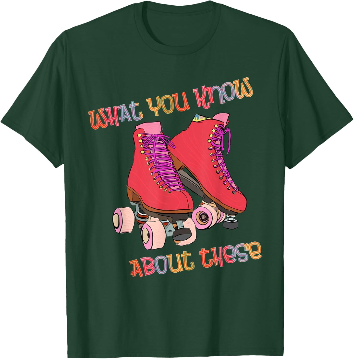 80s Roller Skates - Roller Skating - Disco Skates - Vintage T-Shirt - T-Shirt | Forest