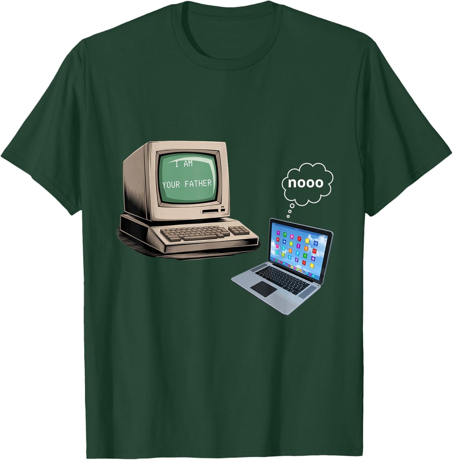 Computer programmer. 80's computer T-Shirt - T-Shirt | Forest