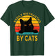 Easily Distracted By Cats Vintage Funny Cat T-Shirt - T-Shirt | Forest