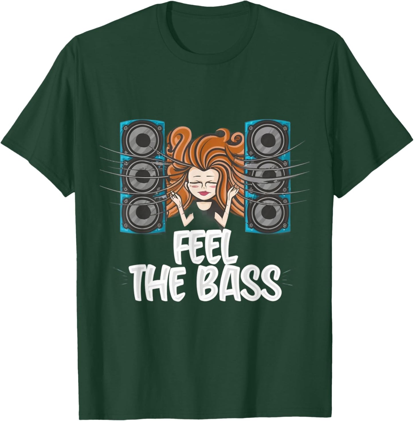 Car Audio Feel The Bass Subwoofer Speakers T-Shirt - T-Shirt | Forest