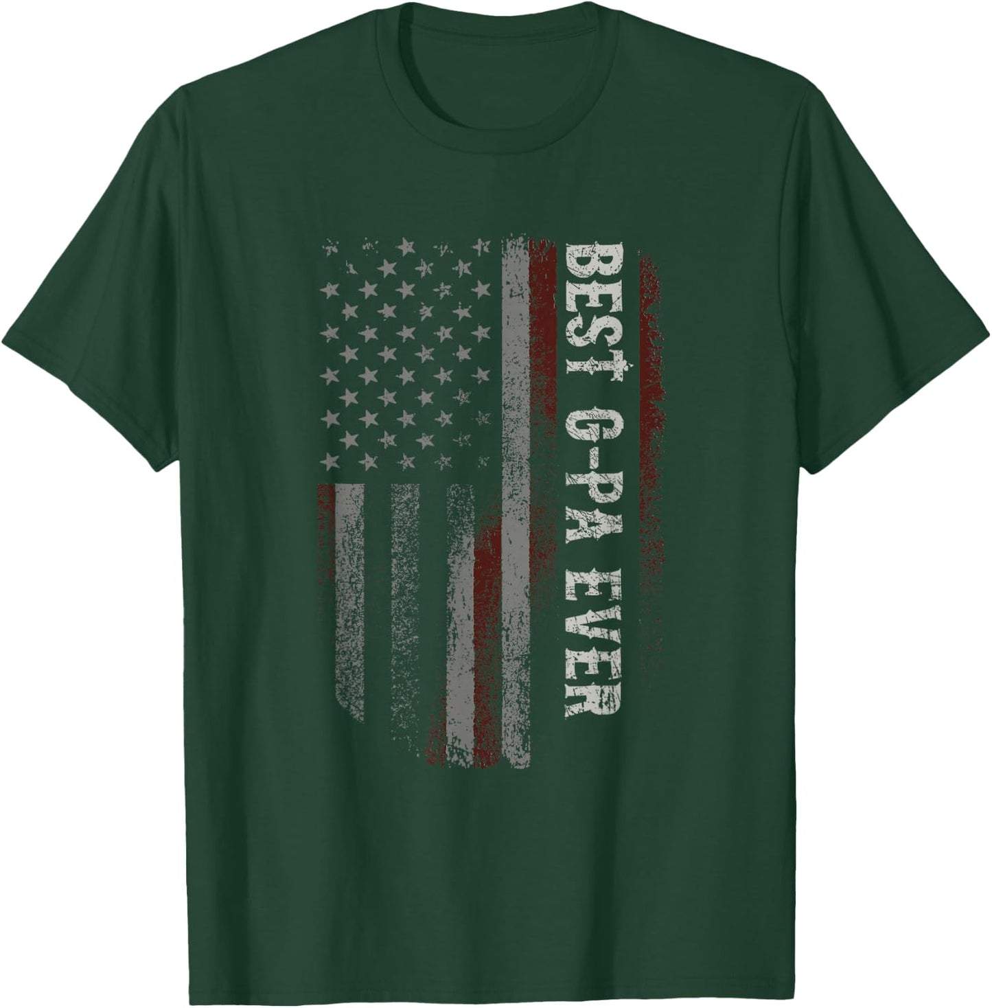 Best G-pa Ever American Flag Funny Grandpa Father's Day T-Shirt - T-Shirt | Forest