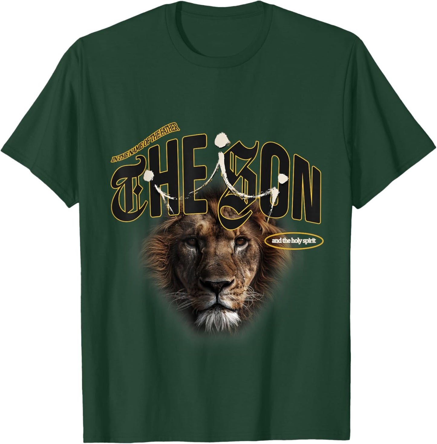 The Trinity - The Son Jesus Christ Christian Modern Graphic T-Shirt - T-Shirt | Forest