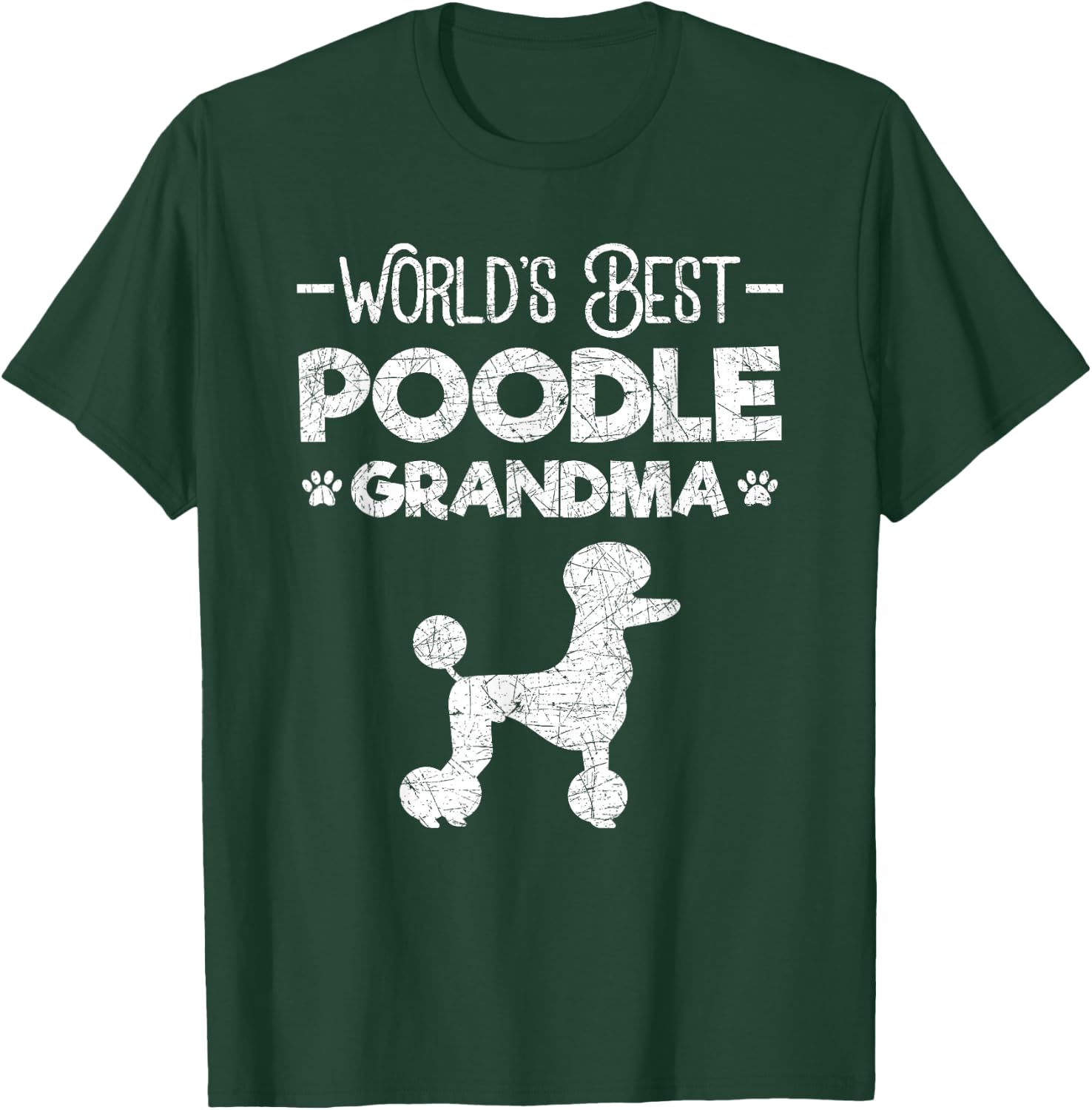 World's Best Poodle Grandmother Poodle T-Shirt - T-Shirt | Forest