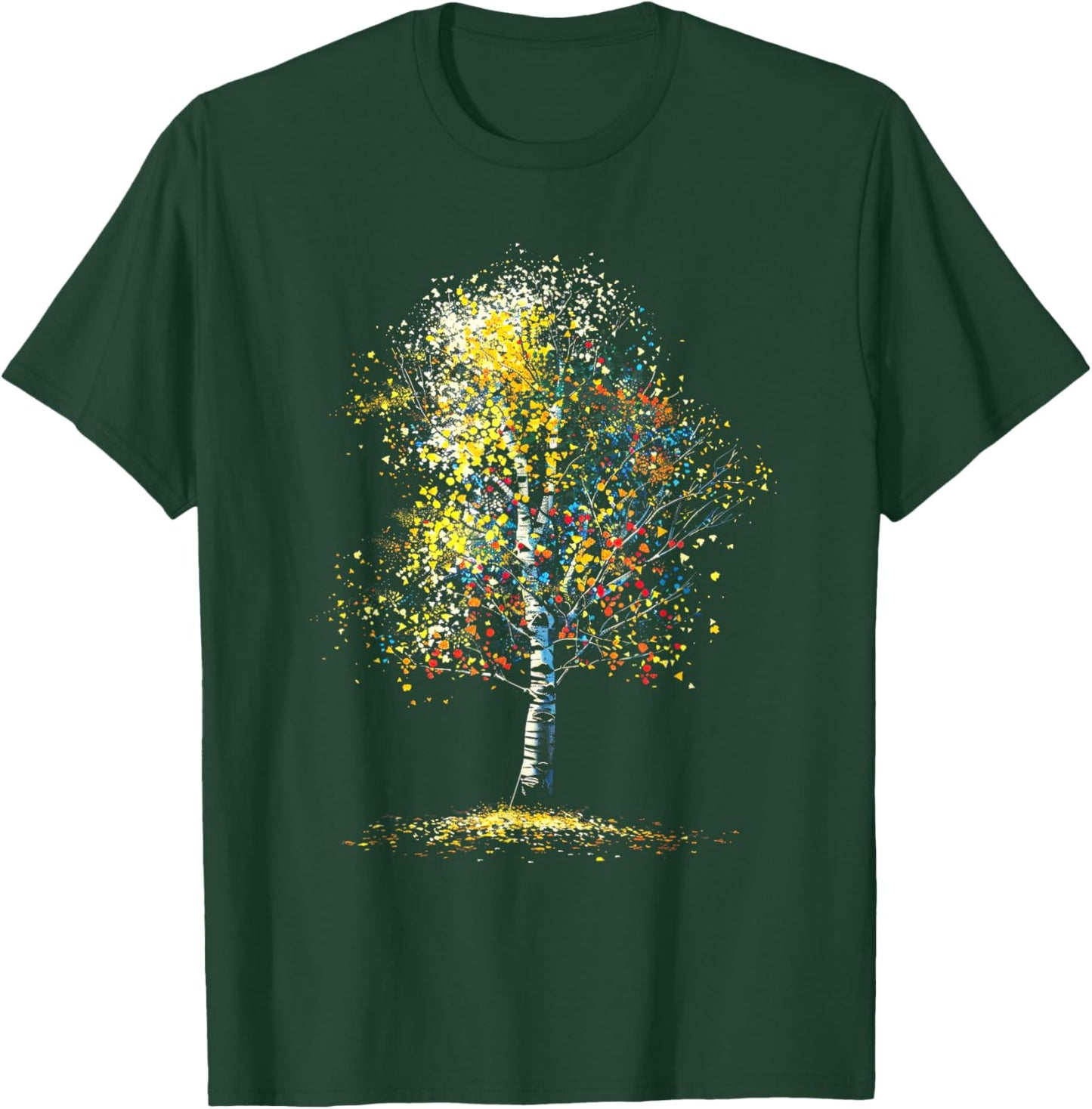 Realistic Forest Birch Tree Nature Birch tree T-Shirt - T-Shirt | Forest