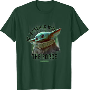 Star Wars: The Mandalorian Grogu He Is Strong With The Force T-Shirt - T-Shirt | Forest