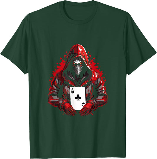 Poker Gambling Funny Casino Play Card Gambler Poker T-Shirt - T-Shirt | Forest