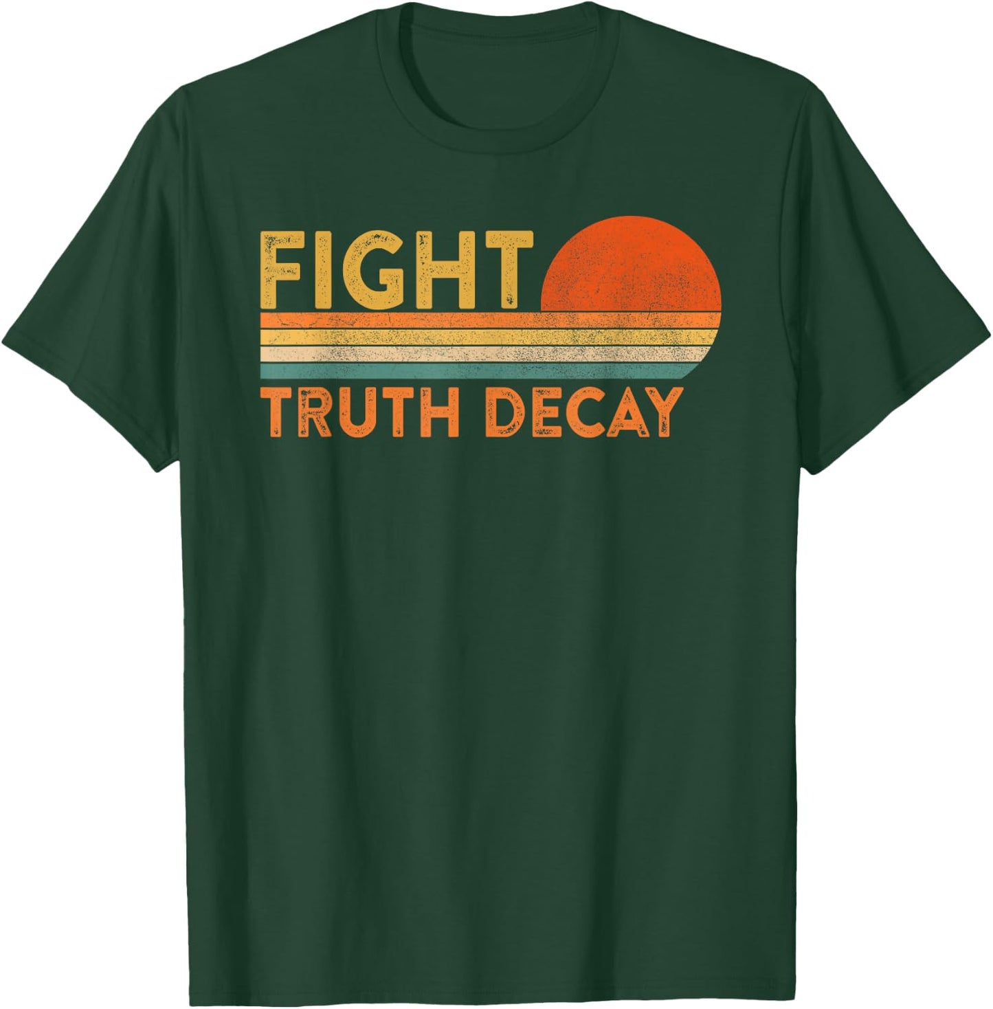 Fight Truth Decay Facts Matter Anti Conspiracy Theory T-Shirt - T-Shirt | Forest