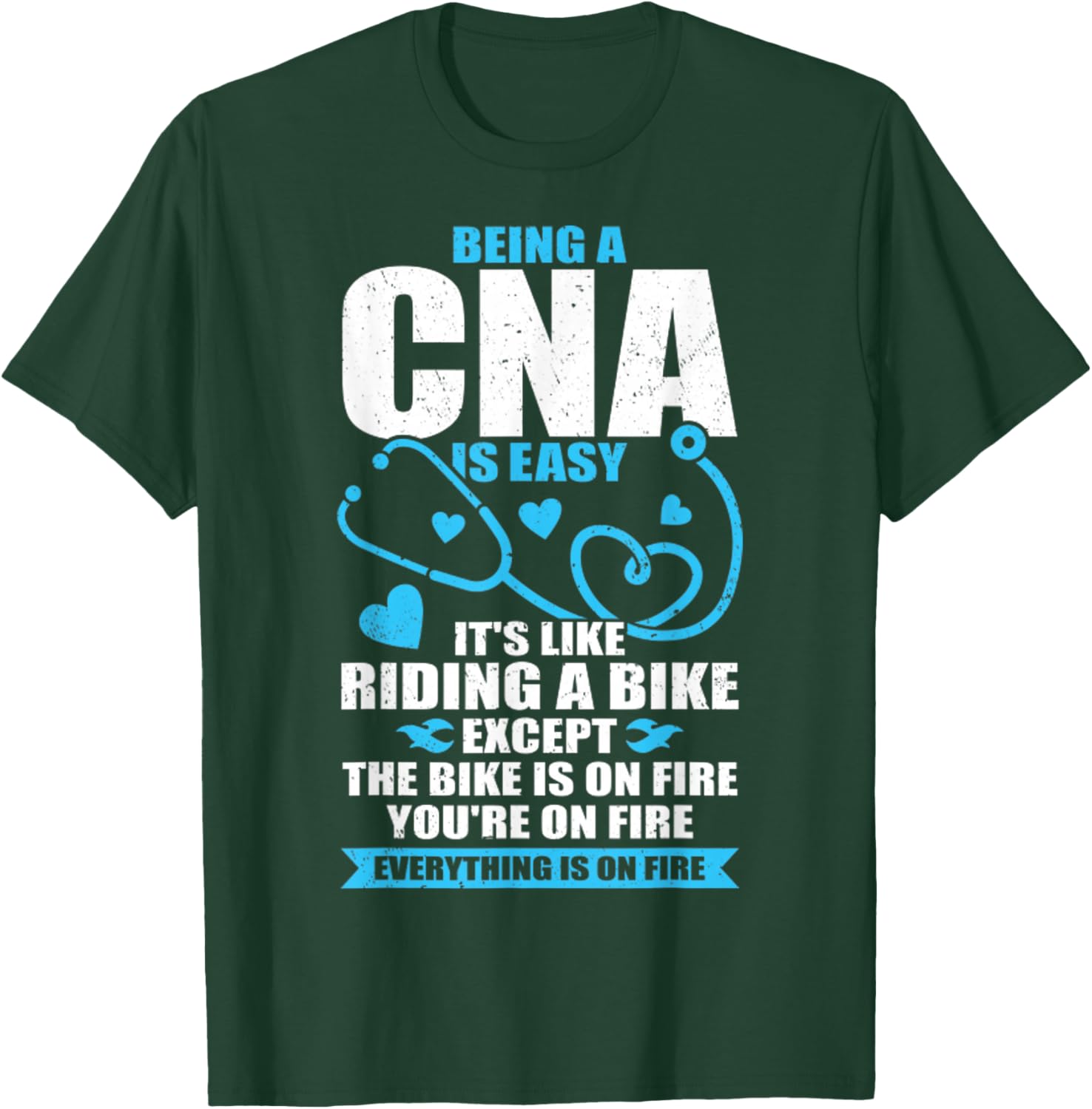 Funny CNA Work Certified Nursing Assistant Gift T-Shirt - T-Shirt | Forest