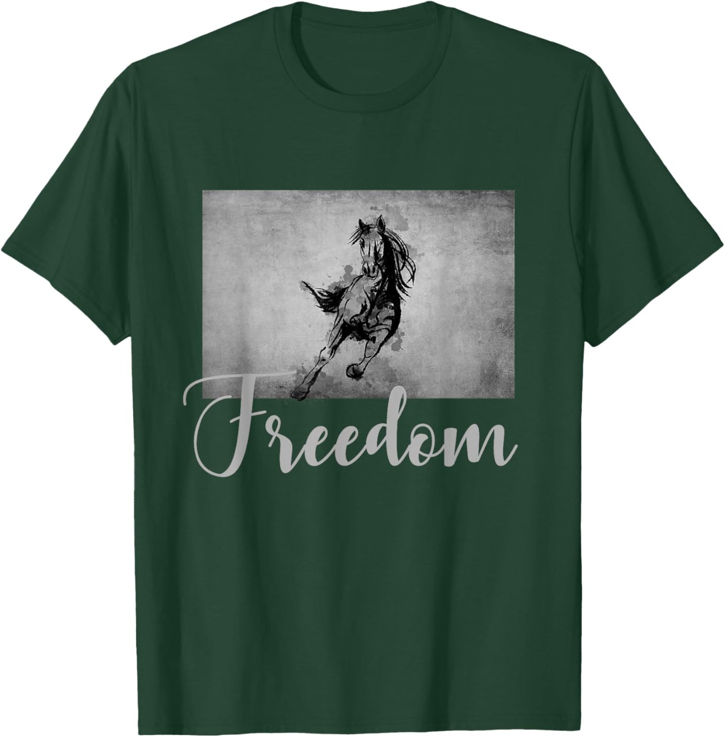 Horse Riding Apparel - Horse T-Shirt - T-Shirt | Forest
