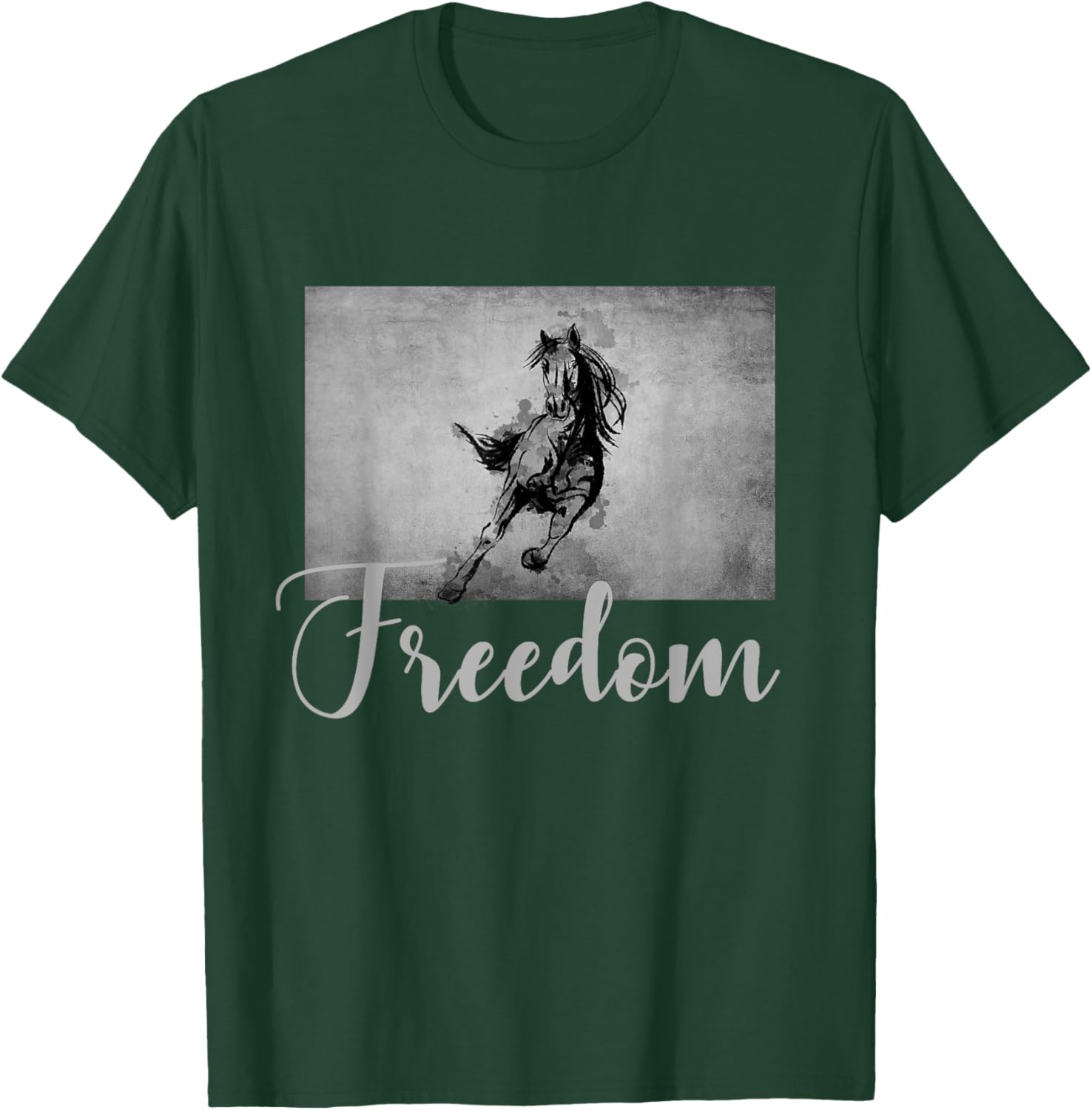 Horse Riding Apparel - Horse T-Shirt - T-Shirt | Forest
