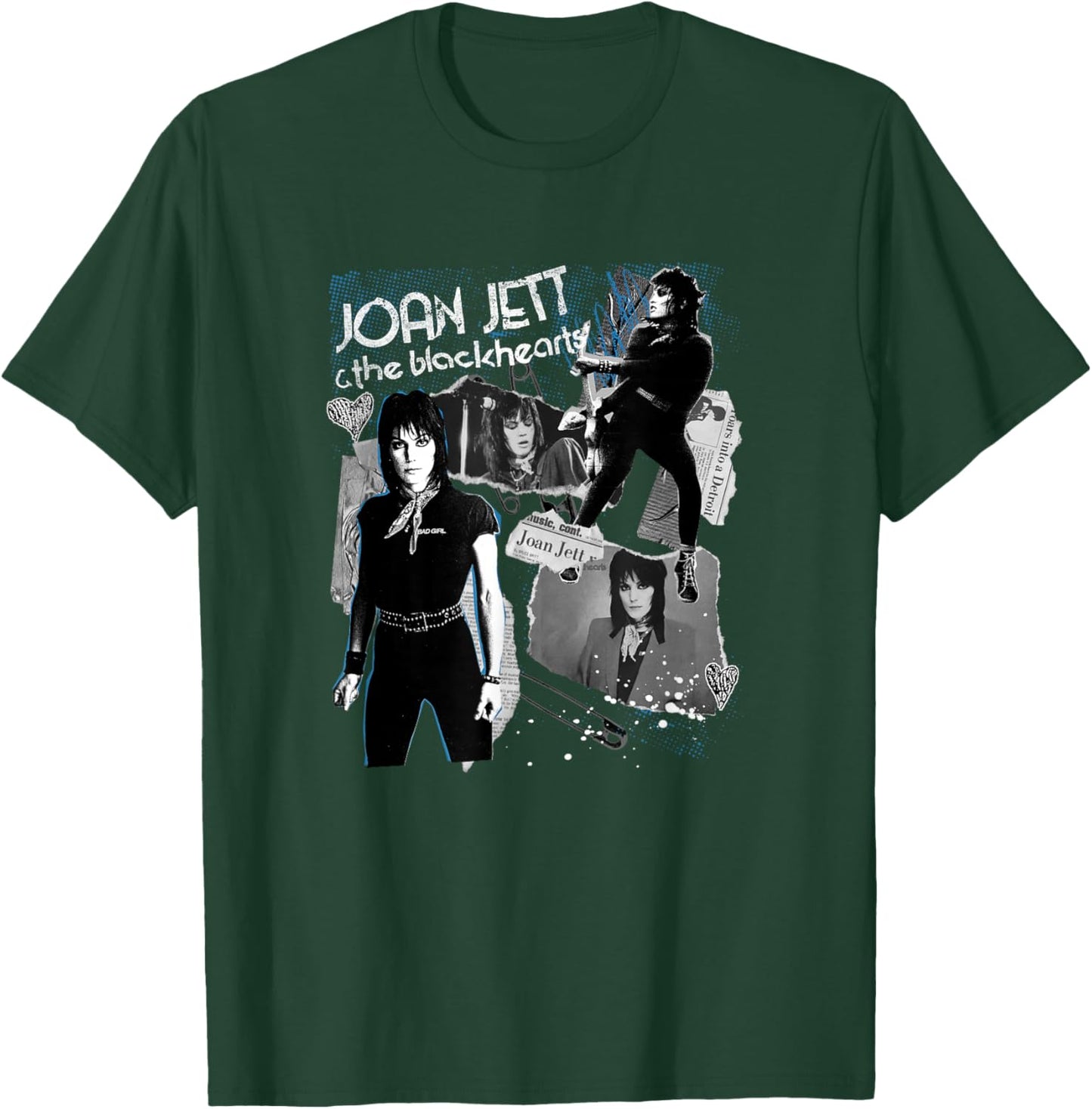 Joan Jett und die Blackhearts - Collage 2026 Tour T-Shirt - T-Shirt | Forest