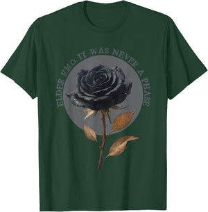 Elder Emo It Was Never A Phase Goth Punk Emo Gift T-Shirt - T-Shirt | Forest
