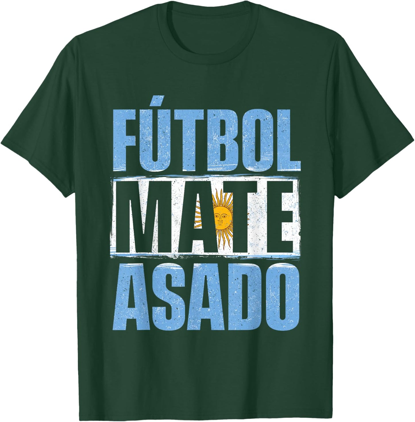 Futbol Mate Asado - Argentina Argentinian Soccer Lover T-Shirt - T-Shirt | Forest