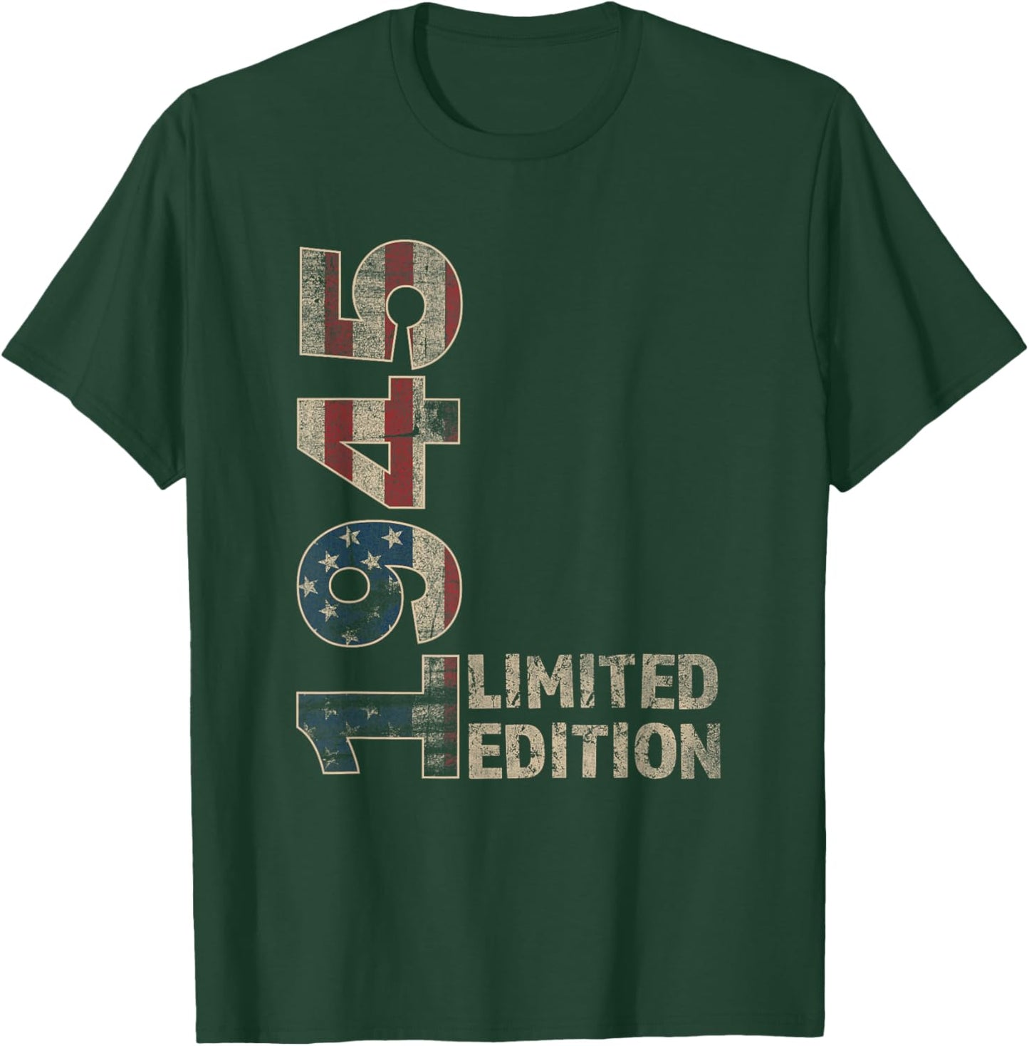 80th Birthday Gift Men Vintage Born 1945 Turning 80 Year Old T-Shirt - T-Shirt | Forest