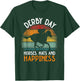 Derby Day Horse Silks and Hats Jockey Horse Racing T-Shirt - T-Shirt | Forest
