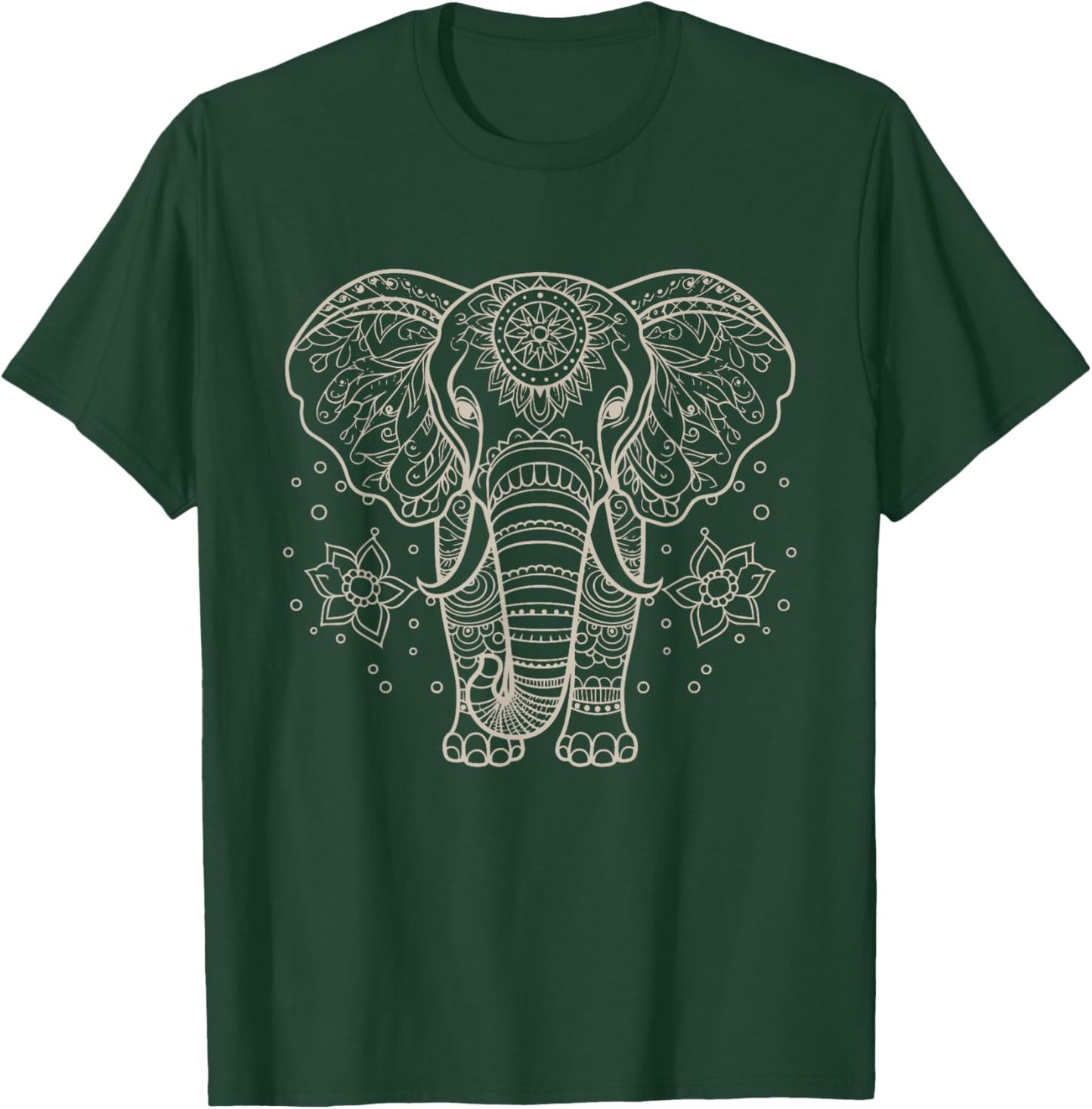Mandala Style Elephant Perfect , Men T-Shirt - T-Shirt | Forest