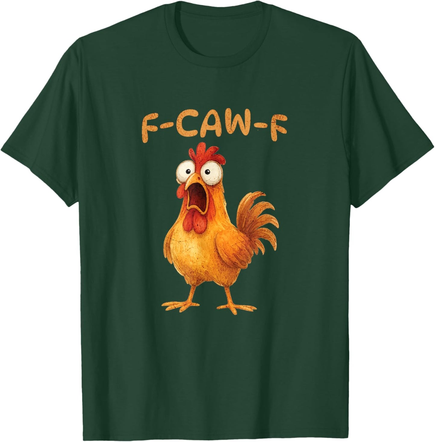F-CAW-F Lustiges Huhn Meme Grafik Humor T-Shirt - T-Shirt | Forest