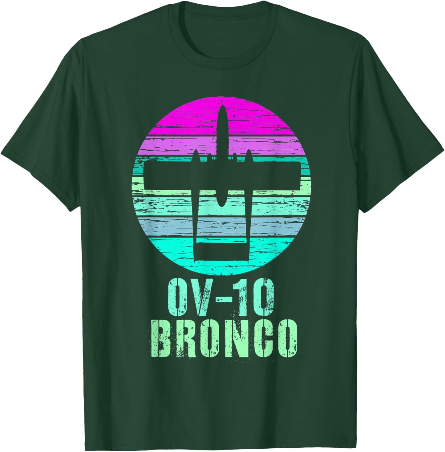 Vintage OV-10 Bronco Military Aviation Shirt T-Shirt - T-Shirt | Forest