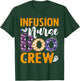 Infusion Nurse Boo Crew Scary Nurse Halloween Ghost Spider T-Shirt - T-Shirt | Forest
