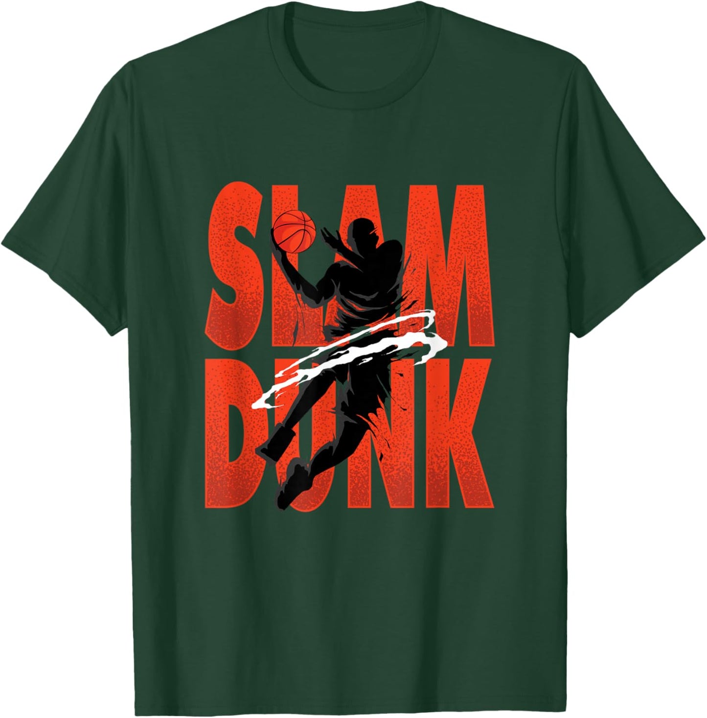 Slam Dunk | Basketball Player | Hoops Coach T-Shirt - T-Shirt | Forest