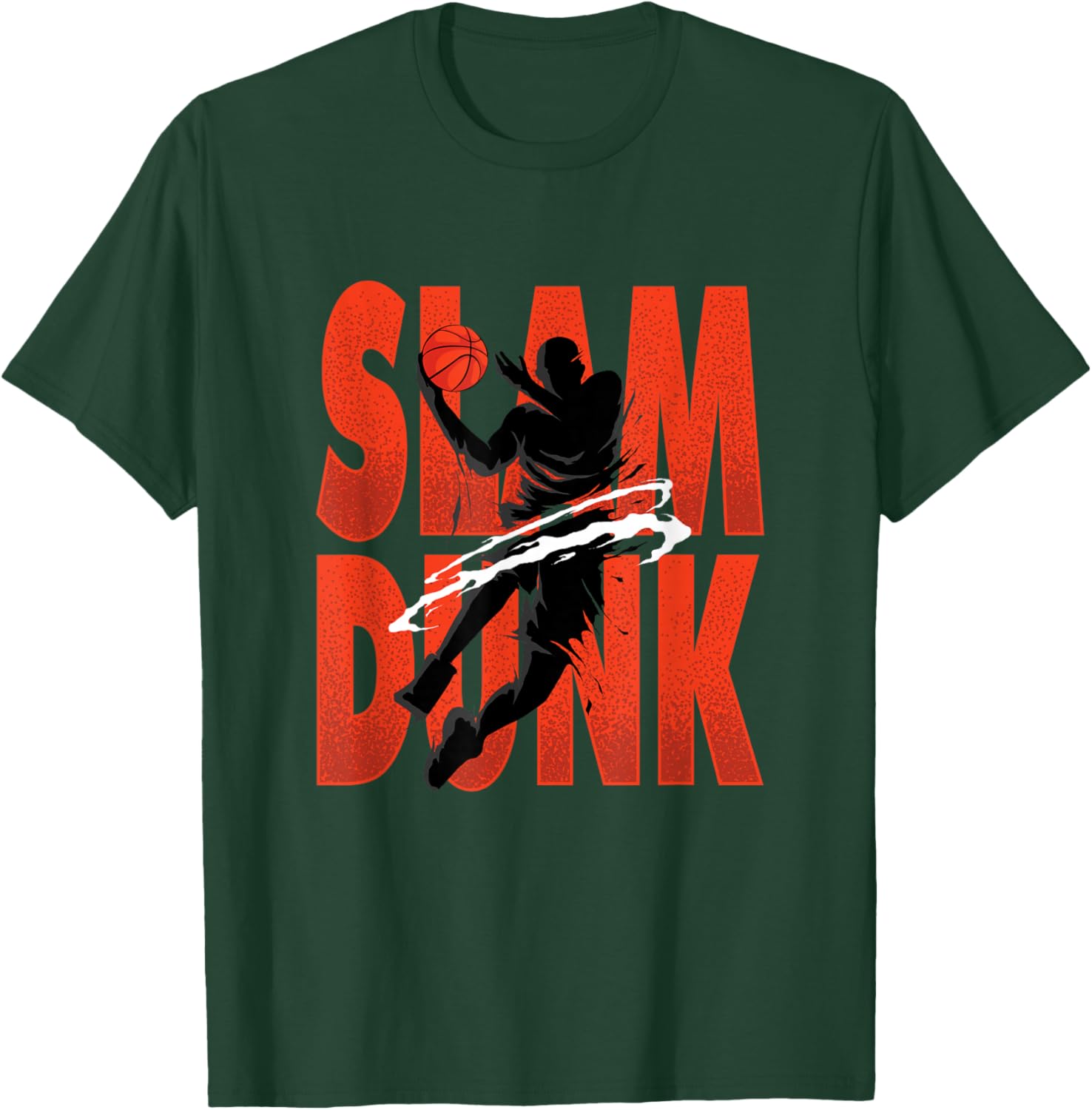 Slam Dunk | Basketball Player | Hoops Coach T-Shirt - T-Shirt | Forest