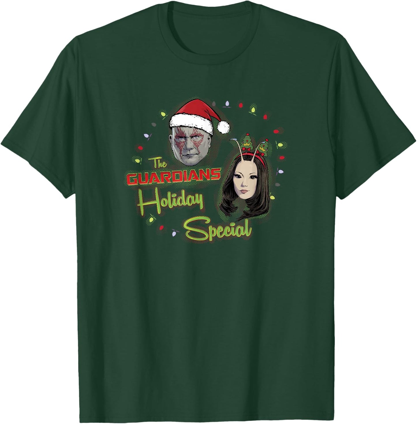 Marvel Guardians of the Galaxy Holiday Special Drax & Mantis T-Shirt - T-Shirt | Forest