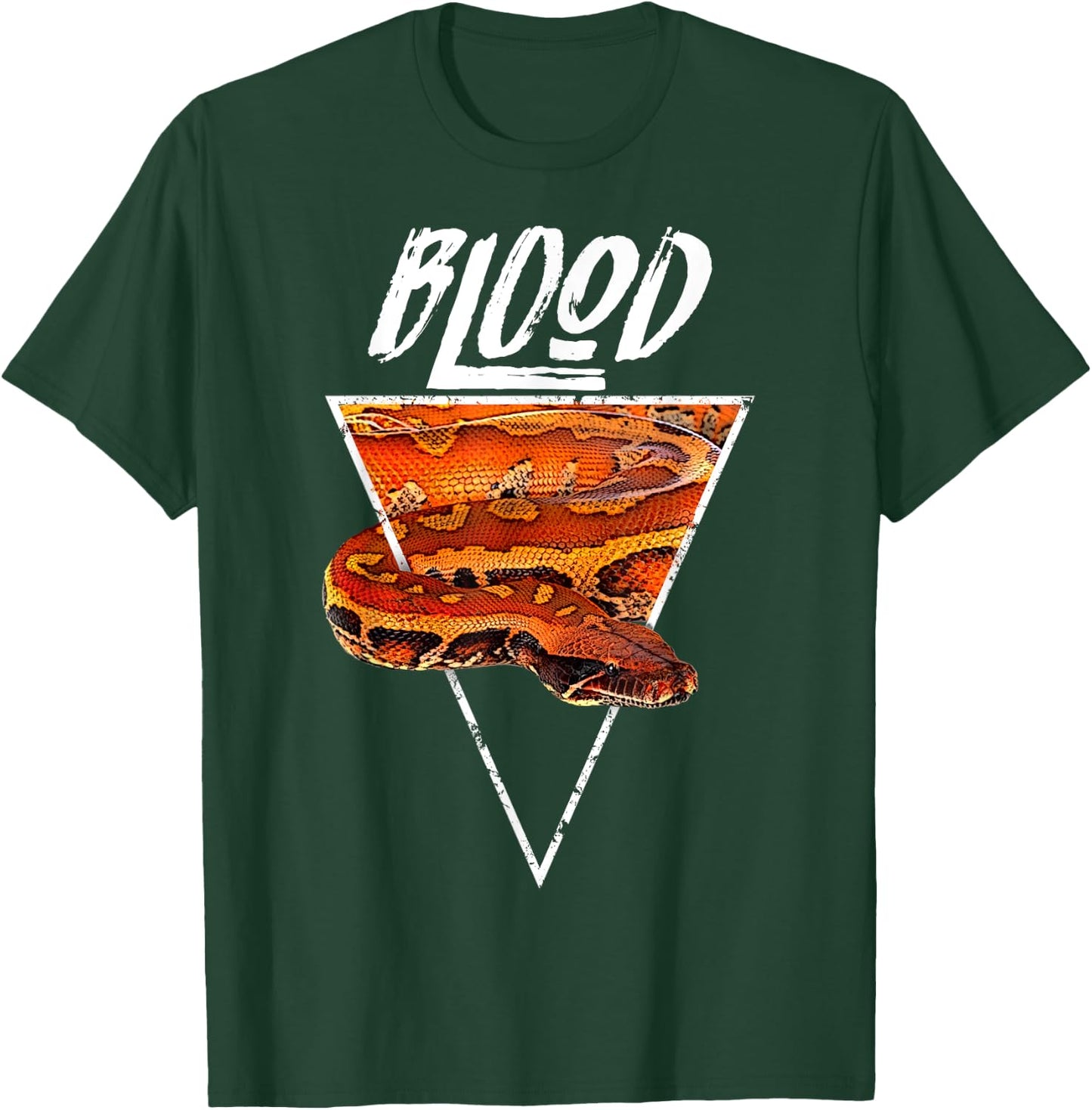 Blood Python Snake Keeper Geometric T-Shirt - T-Shirt | Forest