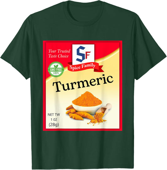 Turmeric Condiment Costume Holiday Spice Costumes T-Shirt - T-Shirt | Forest