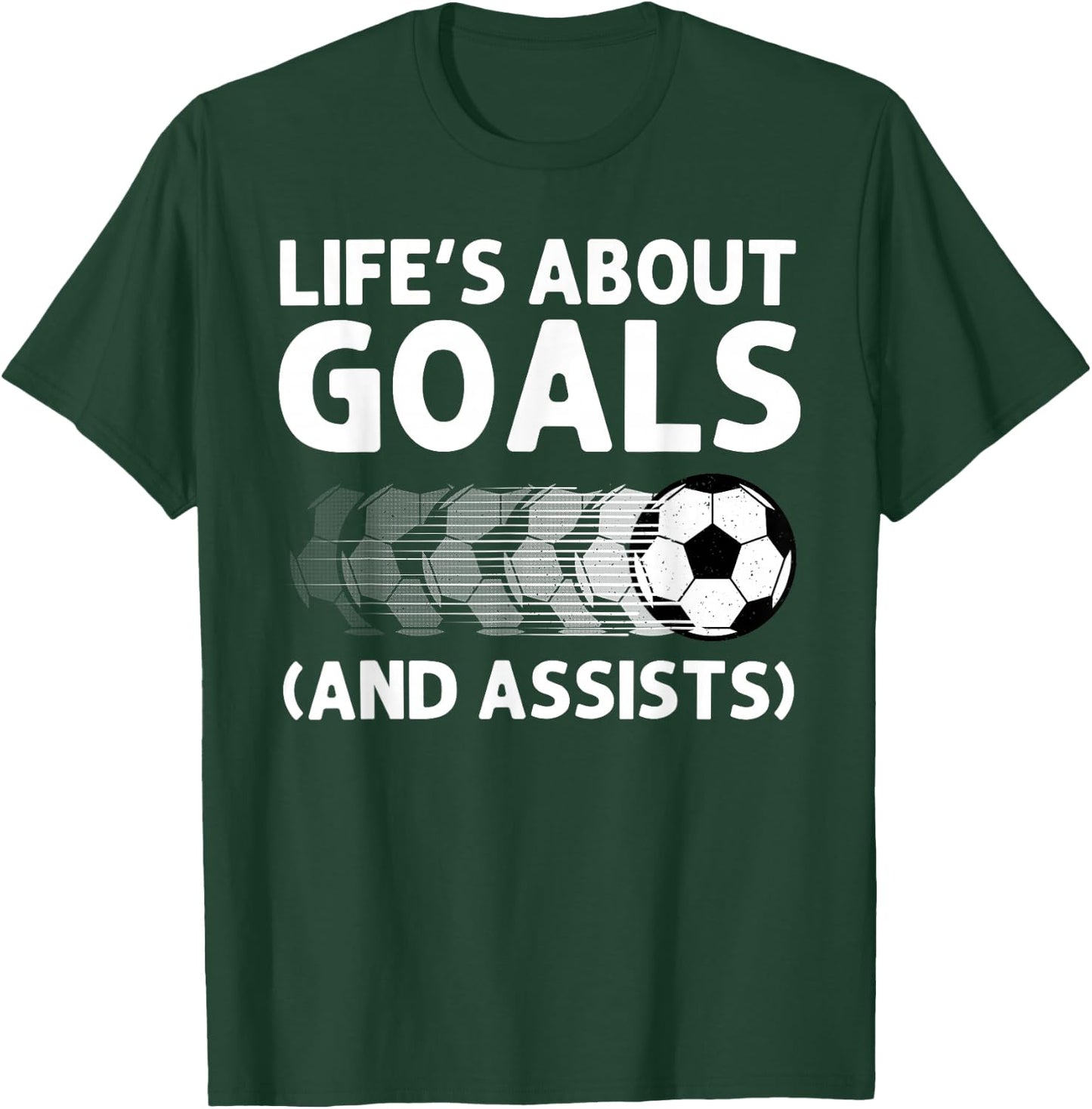 Funny Soccer Art For Boys Girls Men Women Gag Soccer Player T-Shirt - T-Shirt | Forest