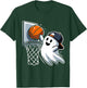 Ghost Basketball Dunk Ghost Playing Basketball Halloween T-Shirt - T-Shirt | Forest