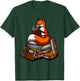 Fox Book Reading Books Nerd Library Reader Geek Librarian T-Shirt - T-Shirt | Forest