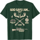 God Says I Am Hunting Lover Men Women Christian T-Shirt - T-Shirt | Forest