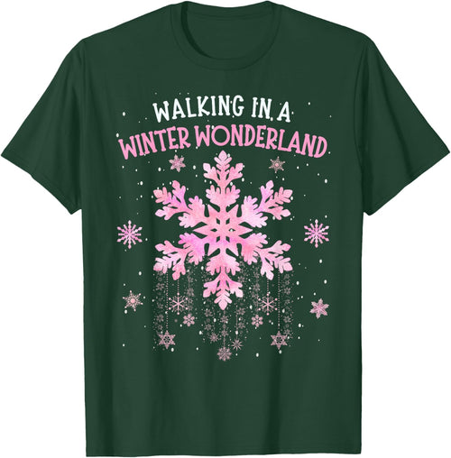 Walking In A Winter Wonderland Tie Dye Snowflake Christmas