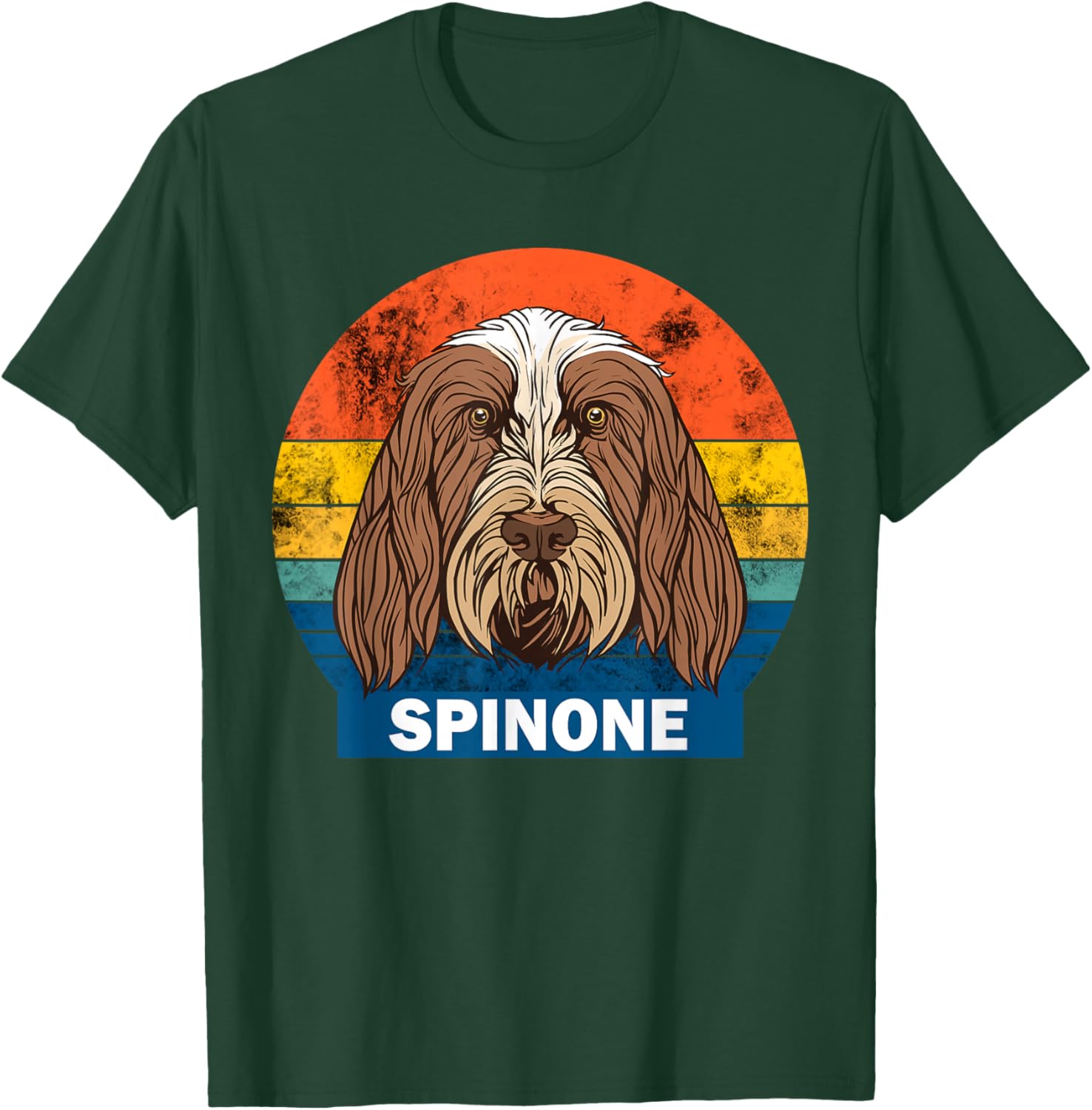 Spinone Italiano dog owner retro design T-Shirt - T-Shirt | Forest
