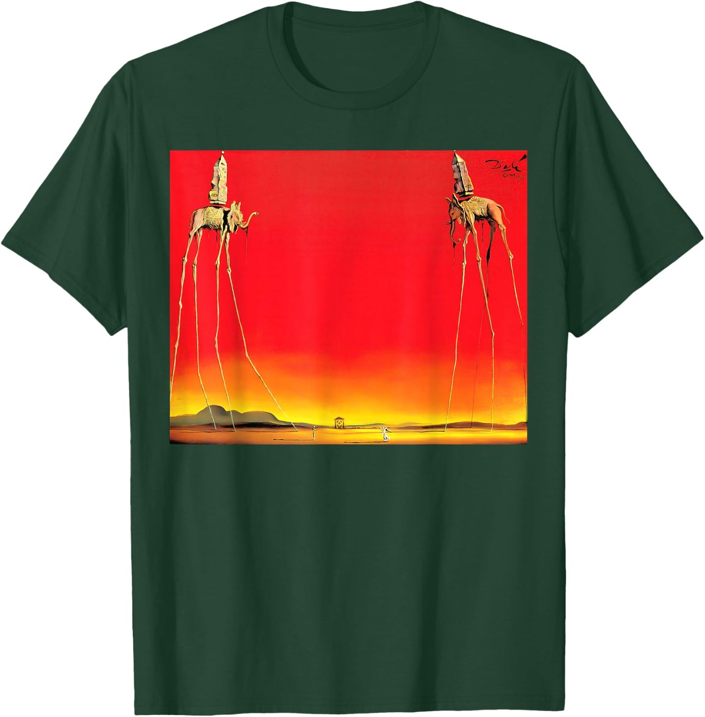 The Elephants by Dali T-Shirt - T-Shirt | Forest
