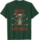 Merry Trashmas Raccoon Christmas Lights Funny Xmas Holiday T-Shirt - T-Shirt | Forest
