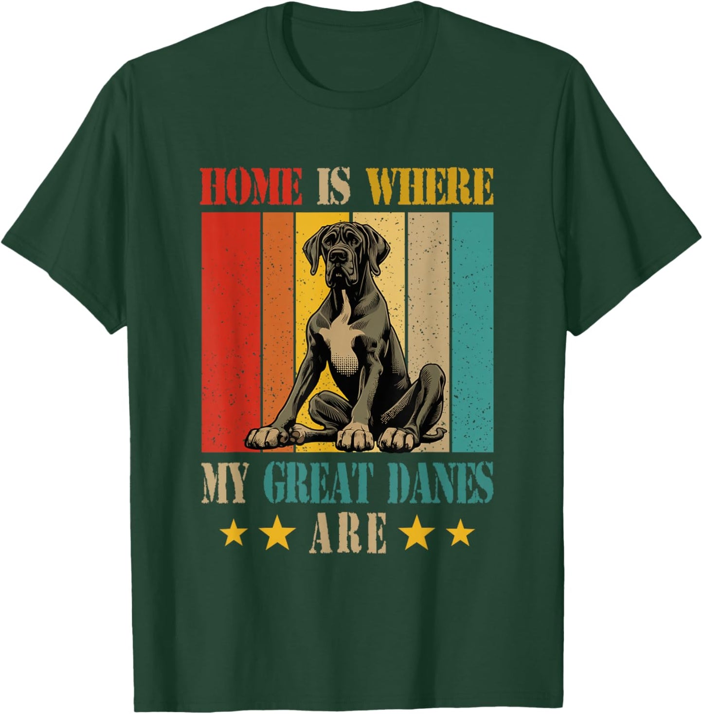 Home Definition Where My Great Danes Are Costume Owner T-Shirt - T-Shirt | Forest