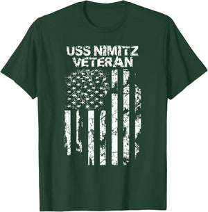 Military Co. USS Nimitz , Men's Black , Small T-Shirt - T-Shirt | Forest