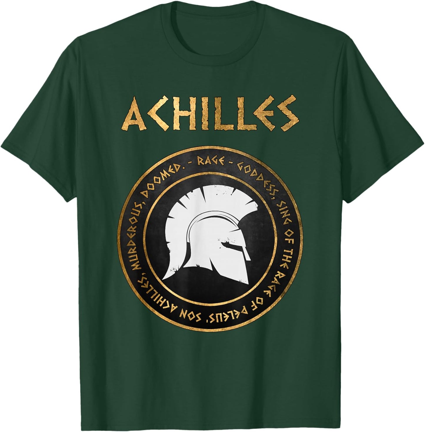 Rage of Achilles Ancient Greek History Homer the Iliad T-Shirt - T-Shirt | Forest