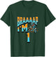 Motocross Bike Braaaap I'm 1 Year Old 1st Birthday Boy T-Shirt - T-Shirt | Forest