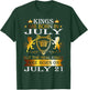 Kings Are Born On July 21st Birthday Bday Men Boy Kid T-Shirt - T-Shirt | Forest