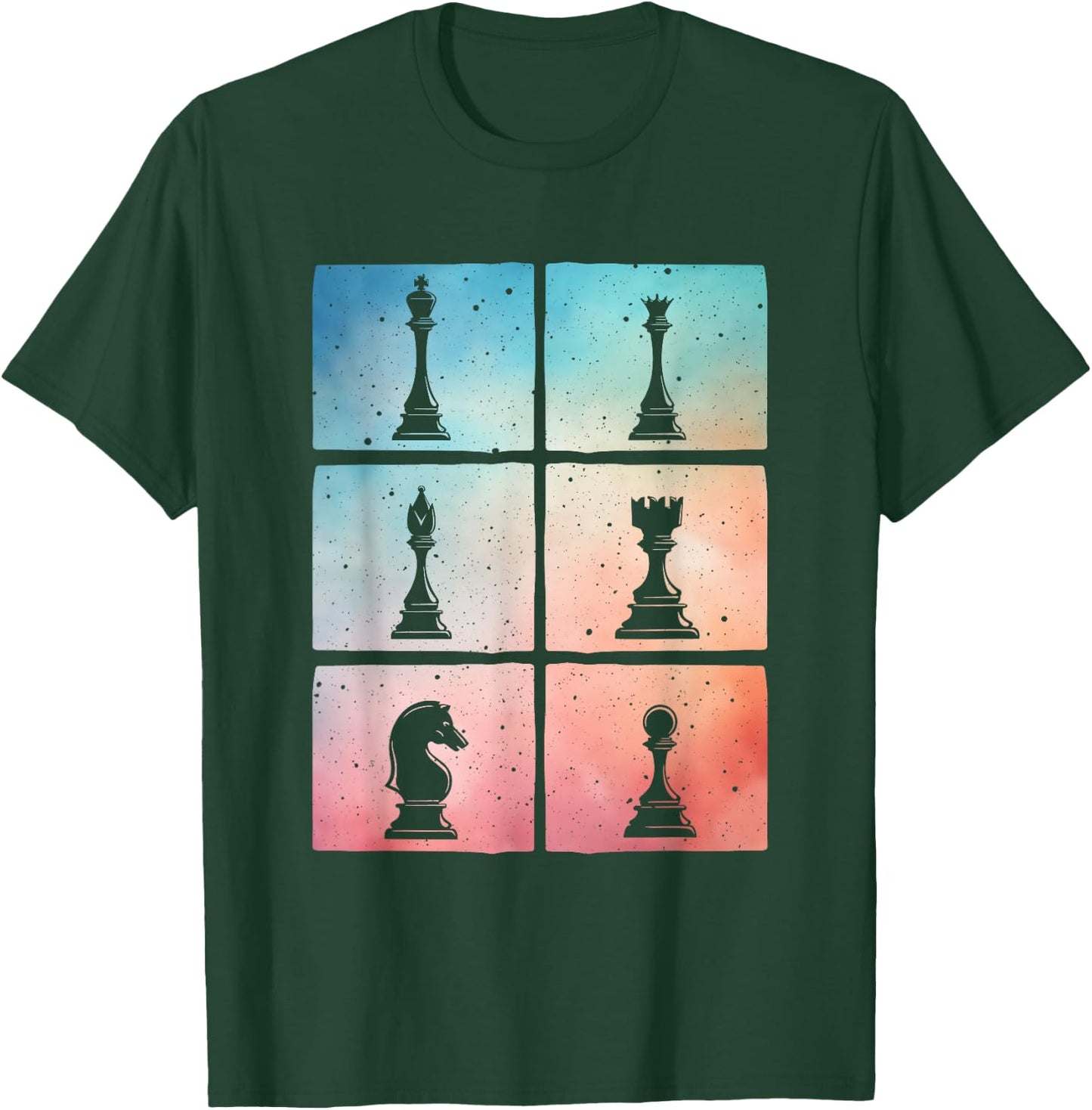 Cool Chess Art Women Kids Chess Player Chess Novelty T-Shirt - T-Shirt | Forest