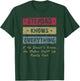 Vintage Stepdad Knows Everything Funny Step Dad Stepfather T-Shirt - T-Shirt | Forest