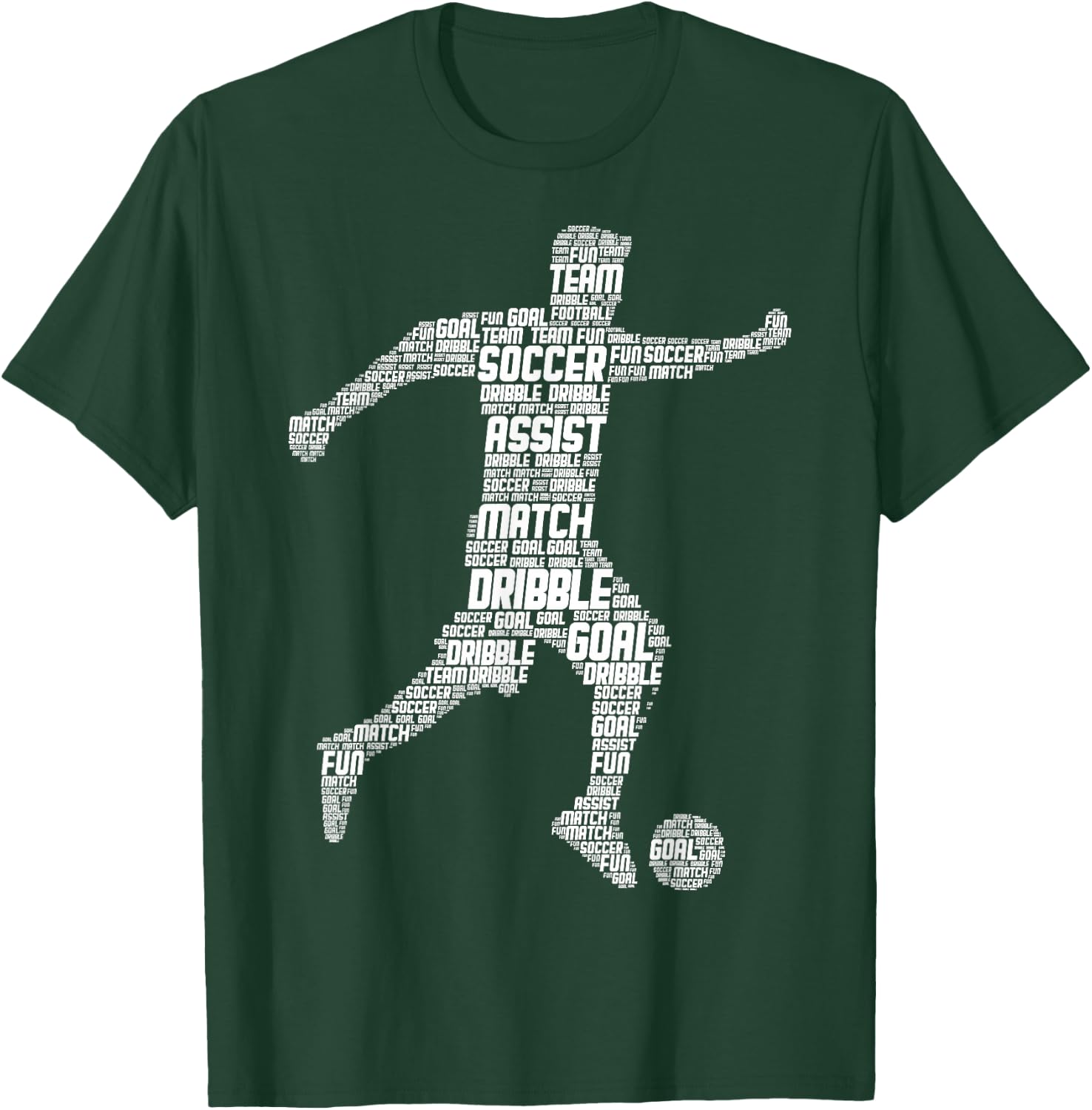 Soccer Player Boys Kids Men T-Shirt - T-Shirt | Forest