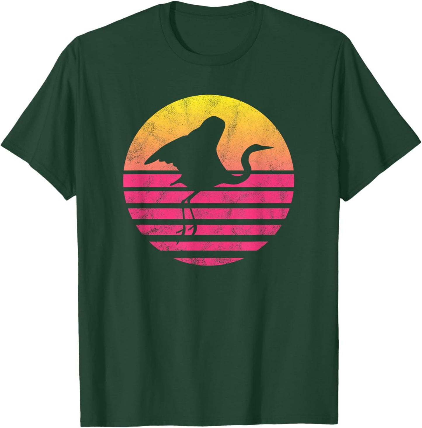 Classic Crane Bird Gift T-Shirt - T-Shirt | Forest