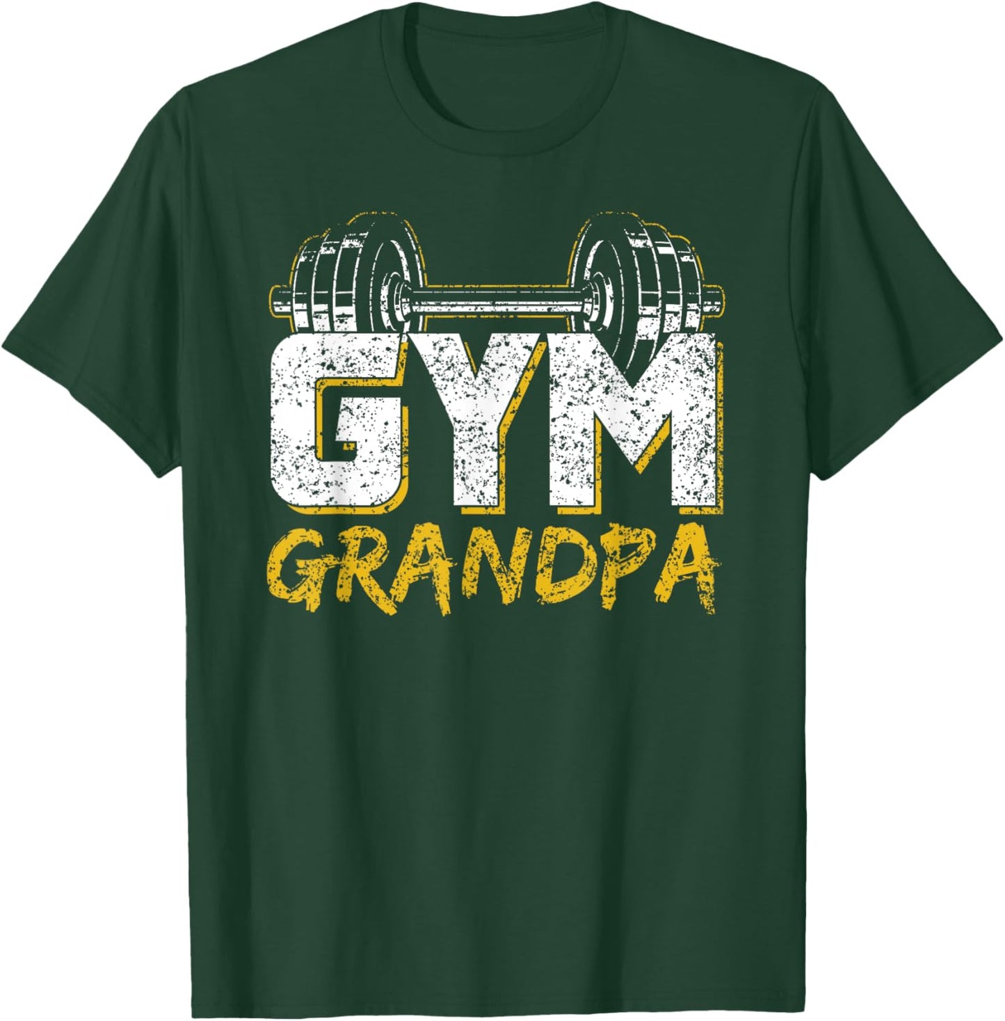 Gym Grandpa Workout Training Fitness Weightlifting Granddad T-Shirt - T-Shirt | Forest