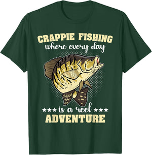 Fisherman Crappie Fishing Crappies Catching Crappies T-Shirt - T-Shirt | Forest