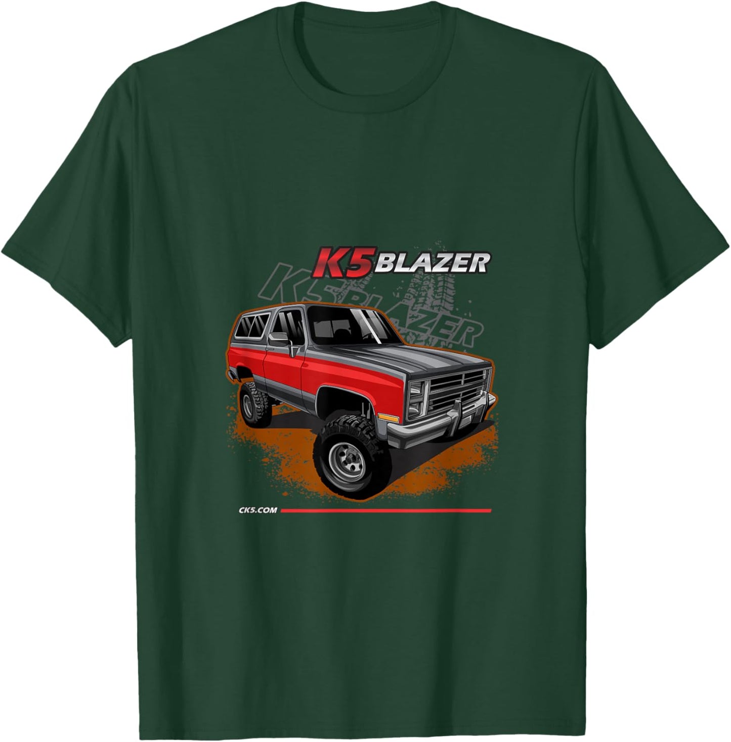 1983-88 K5 Blazer Square Body 4x4 T-Shirt - T-Shirt | Forest