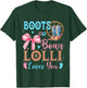 Boots or Bows Gender Reveal Decorations Lolli Loves You T-Shirt - T-Shirt | Forest