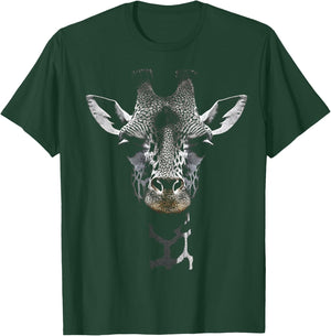 Giraffe Lover Animal Art Portrait Graphic Giraffe T-Shirt - T-Shirt | Forest